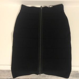 Black BCBGMaxazria bandage skirt